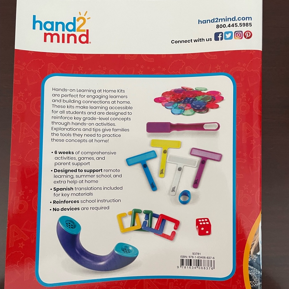 Hand 2 Mind Learning at Home Math & Literacy First Grade Learning Kits - Picture 4 of 9